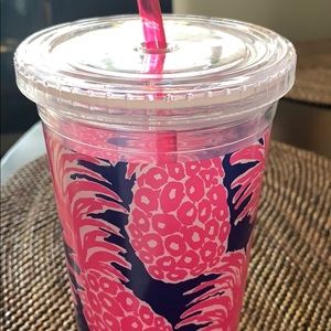 Lily Pulitzer Tumbler with Straw